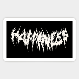 Metal Happiness Magnet